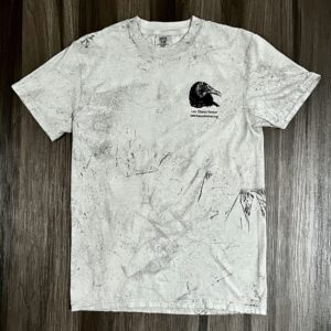 Front of Gray Vulture Vomit shirt