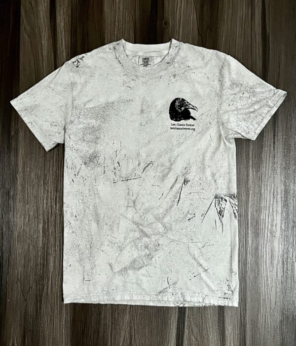 Front of Gray Vulture Vomit shirt